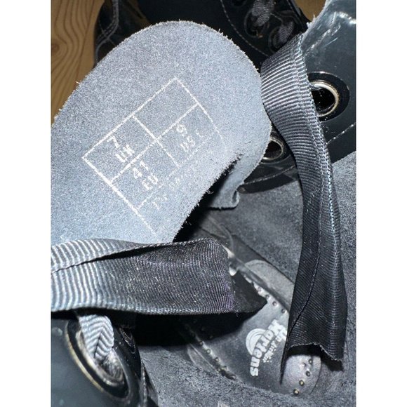 Dr. Martens Grace Black Patent Leather Capper Boots Size 9 Ribbon Laces - Picture 8 of 9